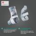 OPPO 2302 Adjustable Deluxe Ankle Stabilizer Strap - Extra-firm Support for Ankle Sprains & Instability | Gray Large Unisex Solution for Men & Women - Buy Online on GoSupps.com