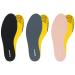 Knixmax 3 Pairs Memory Foam Insoles for Women Super Soft Thin Shoe Inserts for Sneakers Slippers Boots Liners Replacement Inner Soles Cushioned Flat Shoe Pads Black Grey Pink EU 36-41