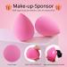 Beakey Makeup Brush Set for Women & Girls | 10+2PCs Foundation Blending Powder Blush Eye Shadow with Sponge & Cleaning Egg - Black/Silver - Buy Online on GoSupps.com