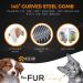 PETS-TOP 3 in 1 Spray Cat Brush for Long and Short Hair Cats Anti-Static with Water Tank, Self-Cleaning Button - Buy Online on GoSupps.com