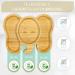 Awiik Bamboo Suction Cup Plate for Babies & Toddlers | Non-Slip BLW Elephant Plate | Safe & Strong Tipping Protection - Green - Buy Online on GoSupps.com