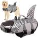 W up vest for dogs lifeguard dogs swimming jacket swimming training dog life vest ripstop float coat dog life jacket with a rescue handle for small medium large dogs (gray xxl) xxl gray