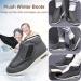 DHIJUPNG Lightweight Adjustable Edema Sneakers Wool Boots Grey - Orthopedic Swollen Feet Shoes - Buy Online on GoSupps.com