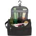 Hanging Travel Toiletry Bag for Men and Women - Black Dopp Kit/Shaving Wash Bag - Makeup/Cosmetic Organizer - Buy Online on GoSupps.com