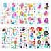 Konsait Mermaid Tattoos for Kids - 188+ Cute Temporary Body Stickers for Girls & Boys | Children Birthday Party Favors & Goodie Bag Fillers - Buy Online on GoSupps.com