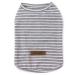 Pet heroic cute striped pet pullover cat sweater small dog sweater small dog sweater puppy sweater dogs clothes for small dogs pink red blue gray - weight 1.2-9.0 kg gray s