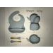 RUACH Home Goods Silicone Suction Plates for Baby - Baby Feeding Set in Powder Blue - Buy Online on GoSupps.com