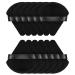BEAKEY 12pcs Powder Puffs for Face Powder Triangle Makeup Puff for Loose & Cosmetic Foundation, Wedge Shape Velour Cosmetic Sponge for Contouring, Beauty Tools All Black