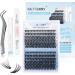 GEMERRY Cluster Lashes Kit: 240Pcs DIY D Curl 8-16mm Eyelash Extension Set with Bond, Seal, Glue Remover, Tweezers - B-KIT 30D+40D-0.07D - Buy Online on GoSupps.com