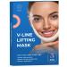 V Line Mask Double Chin Reducer Strap Face Lifting Slimming Nake Contour Tightening Firming Tape Neck Bandage Eliminates Wrinkles Firming Moisturizing Painless No Fat Facial Shaper For Women 5 Pcs