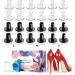 NIIVOO High Heel Protectors - 12 Pairs, 3 Sizes Stiletto Grass Stoppers for Women - Perfect for Weddings/Outdoor Events - No Sinking into Dirt/Bricks - S/M/L Transparent/Black - Buy Online on GoSupps.com