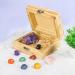 7 Chakra Crystals Set with Rose Quartz, Amethyst Cluster, and Quartz Crystal Point - Healing Stones and Gemstones for Witchcraft Decor and Beginners - Buy Online on GoSupps.com