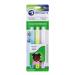 Brilliant Child Toothbrush, for Ages 2 Years-5 Years Old, Soft Bristles, 3 Count, Sky Blue-Lime-Lilac 3 Count (Pack of 1) Sky Blue-lime-lilac