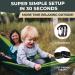 Hiker Hunger 2 Person Portable Camping Hammock with Tree Straps & Carabiners - Double Travel Hammock for Kids, Green - Buy Online on GoSupps.com