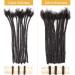 DAIXI 100% Real Human Hair Dreadlock Extensions - 6-18 Inch, 30 Strands, Custom Thickness, Dyeable & Curly - Handmade for Men & Women - Buy Online on GoSupps.com
