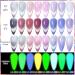 Color Changing Gel Nail Polish Glitter Nail Polish Cat Eye Gel Nail Polish Chameleon Soak Off UV LED Thermal Temperature Nail Art Manicure Glow In Dark Effect Nail Varnish Color: Z03 - Buy Online on GoSupps.com