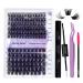 DIY eyelash extensions set cluster eyelashes DIY eyelash cluster set DIY lashes diy eyelash extensions lash bond and Seal kit- (12-16) mm kit-c3+c9-d curl