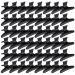 Yarlung 48 Pack Butterfly Hair Clamps Hair Claw Clips Salon Hair Barrettes for Styling Sectioning Cutting and Coloring Black