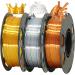 Shiny Silk Gold Silver Copper PLA Filament Bundle 1.75mm 3D Printer Filament Each Spool 0.5kg 3 Spools Pack with One 3D Printer Remove or Stick Tool MIKA3D 500g X 3 Silk Silver/Copper/Gold - Buy Online on GoSupps.com