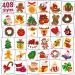 Partywind 408 PCS Individually Wrapped Christmas Temporary Tattoos for Kids Stocking Stuffers  Christmas Holiday Decorations Party Supplies Favors Gifts  Xmas Tattoo Stickers for Boys and Girls