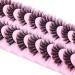Natural Look 18MM Cat Eye Faux Mink Lashes by Goddvenus - Light, Fluffy, Wispy, Curly, 3D Volume D Curl Fake Lashes for Extension-like Pestanas Postizas Naturales - G-Fluffy Pack - Buy Online on GoSupps.com