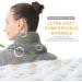 UNCN Large Microwavable Heating Pad for Neck and Shoulders - Moist Heat Pack for Back Relief - Herbal Nature Calming - Portable Grey - Buy Online on GoSupps.com