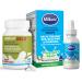 Milkaid Lactase Enzyme Drops for Lactose Intolerance & Max Lactase Enzyme Capsules | Fast Acting Dairy Digestive Supplement | Prevent Gas & Bloating | 0.50 FL.OZ. & 60 Capsules 9000 ALU