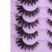 Mnik Lashes Fluffy False Eyelashes 7 Pairs 20mm D Curl Russian Wispy Cat Eye Natural Look - FANXITON D-20MM-02 - Buy Online on GoSupps.com