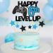 Gidobo 6th Birthday Cake Toppers Black Blue Glittery Cake Decorations with Controllers Themed Six Years Old Level Up Video Game Birthday Party Supplies for Boys Blue-6th - Buy Online on GoSupps.com