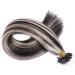 Keratin Bonding Hair Extensions - #1B/Gray - 70cm 50 Strands 100% Remy Real Hair - U-Tip by Novon Hair Extensions - Buy Online on GoSupps.com