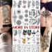 COKTAK 6-Piece 3D Realistic Large Black Rose Flower Temporary Tattoos for Women - Waterproof Body Art Stickers - Buy Online on GoSupps.com