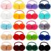 40Pcs Fluffy Pom Pom Hair Ties | Cute Ball Hair Bands for Girls, Toddlers & Teens - Buy Online on GoSupps.com