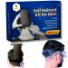 Self Haircut Kit for Men | 2Pcs SelfCut Guide for Men: Neckline Shaving Template & Fade Guide | Adjustable Size Hair Fade Tool & Stable Neck Line Up Tool | Hair Cut for Kids & Seniors