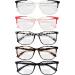 Eyekepper 5-Pack Bifocal Reading Glasses for Women - Large Frame +1.00 - Stylish Bi-Focal Readers in 5 Mix Colors - Buy Online on GoSupps.com