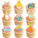 Gyufise 320Pcs Edible Easter Cake Decorations Wafer Paper Easter Cupcakes Topper Happy Easter Supplies Wafer Paper Birthday Cake Decor for Happy Easter Day Party Supplies - Buy Online on GoSupps.com