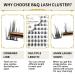 Buy BQ Lash Single Eyelash Clusters - Colored DIY Eyelash Extensions (B41 B02 B09) - 72 Individual Lashes for Home Use - Buy Online on GoSupps.com