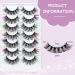 Buy 7 Pairs Fluffy Colorful D Curl Mink False Lashes | 3D Rainbow & Fox Eye Lashes for Cosplay - International Shipping Available - Buy Online on GoSupps.com