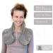 Qomfor Wheat Bags Microwavable Neck and Shoulder - Soothing Microwave Heat Pad - Wheat and Lavender - Neck Warmer Microwave for Period Pain Relief Back Pain and Stress Relief (Light Grey) - Buy Online on GoSupps.com