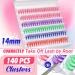Yawamica Colored D Curl Lash Clusters - 140pcs, 6 Mixed Colors, 14mm DIY Extensions - Buy Online on GoSupps.com