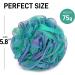 4 Pack XL Soft Nylon Loofah Bath Sponge for Exfoliating Shower Scrubber - Men and Women Beauty Bathing Accessory Set - Buy Online on GoSupps.com