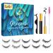 EARLLER Magnetic Eyelashes Kit Natural Look  Fake Short Small Magnetic Lashes with Soft Brush& Long-lasting Eyeliner- Easy to Use & Remove AL5