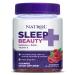 Natrol Sleep Beauty Melatonin Biotin and Vitamin E 100% Drug Free Gummy - Raspberry - 60 Gummies