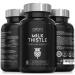 Milk Thistle Capsules High Strength 3500mg | 60 Vegan Caps Equivalent to 3500mg of Raw Milk Thistle | 100mg of Ultra High Potency Milk Thistle Extract per Capsule (80mg Silymarin!) | Made in The UK