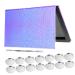 ABOOFAN Palette Magn tique Vide pour Fards Paupi res avec Petits Plateaux M talliques et Raclette Capacit Importante pour Maquillage Professionnel et Voyage Design cailles de Poisson