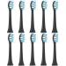Gypoirul Toothbrush Replacement Heads Compatible with Philips Sonicare 10 Pack Sonic Replacement Toothbrush Heads (Black)