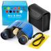 Binoculars for Kids - High Resolution, Shockproof  8X22 Kids Binoculars for Bird Watching, Best Toys for Boys, Girls  Real Optics Set for Outdoor Toddler Games  Detective and Spy Kids Toys Blue