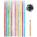 Sedfzo 47 Inch Tinsel Hair Extensions Glitter Kit - 12 Mixed Colors 2400 Strands Sparkling Shiny Hair Tinsel with Tools for Ball Party Halloween Christmas New Year Halloween Cosplay Party 12 Color