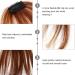 Lurrose air bangs wig hairpieces for women bangs hair clip extension clip in hair bangs human hair real hair wigs hair barrettes for women ladies wigs woman edge hair strands straight hair Light Brown - Buy Online on GoSupps.com