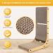 TATAPO L Shape Cat Scratcher 26.8 inch Large Size Vertical Cat Scratching Board Cat Scratchers for Indoor Cats Protecting Furniture Cat Scratch Pad Cardboard Cat Scratching with Ball Toy Wood Color - Buy Online on GoSupps.com