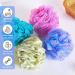 8 Pcs Shower Loofahs 75g - Exfoliating Bath Sponge Set for Cleanse and Soothe Skin - Beauty Bathing Accessories for Women and Men - Buy Online on GoSupps.com